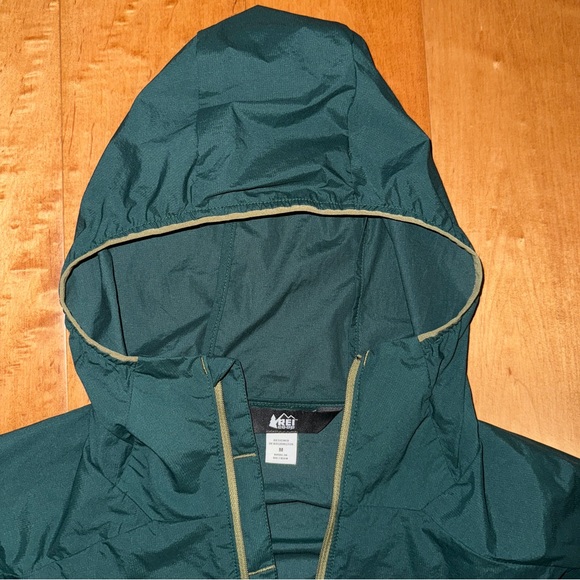 REI Co Op Flash Jacket Fjord Green Windbreaker Converts to Fanny Pack - Picture 3 of 13